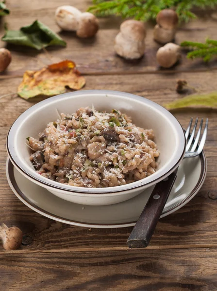 Risotto with mushroom — Stock Photo, Image