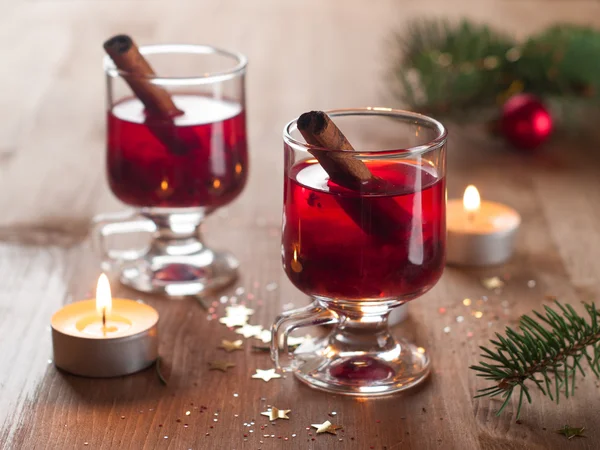 Hot tea or mulled wine — Stock Photo, Image