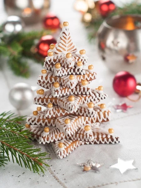 Gingerbread Noel ağacı — Stok fotoğraf