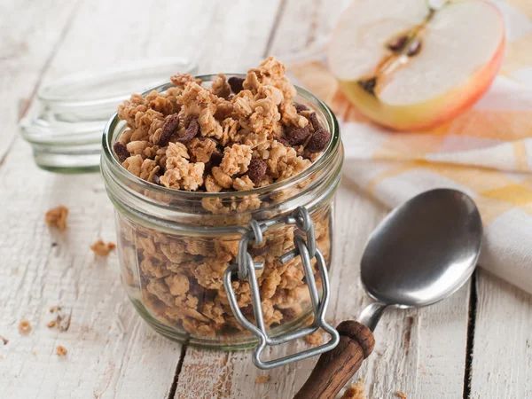 Healthy breakfast muesli — Stock Photo, Image