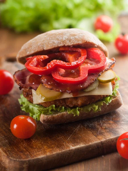 Chicken Burger — Stockfoto