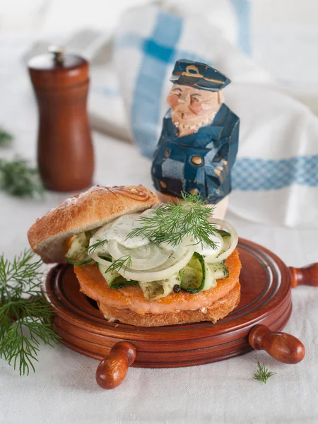 Fish burger — Stock Photo, Image