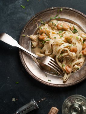 Karides ile Tagilatelle 