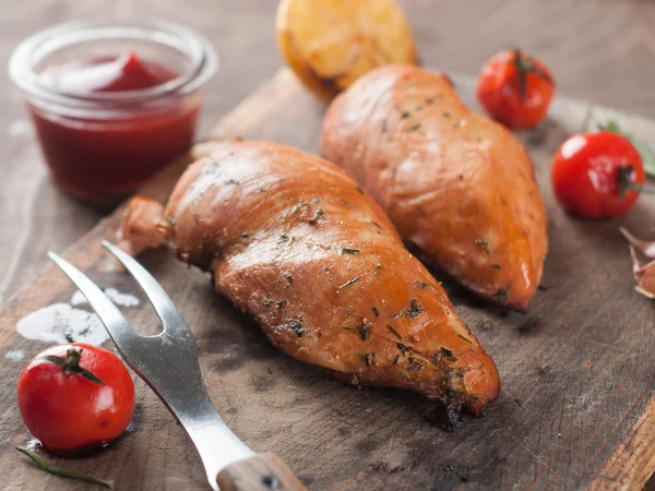 구운 닭 가슴살 — 스톡 사진
