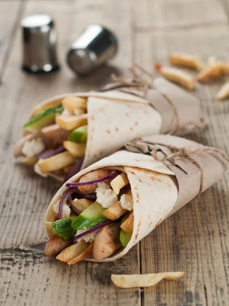 Tortilla wraps — Stockfoto