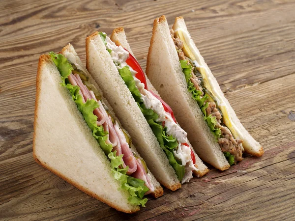 Club sandwiches — Stockfoto