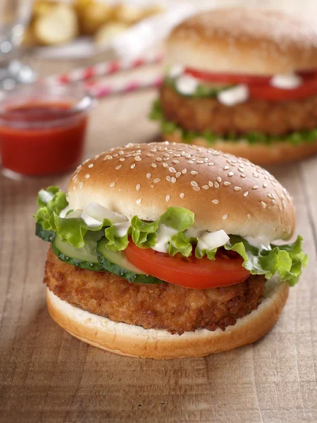 Frischer Burger — Stockfoto