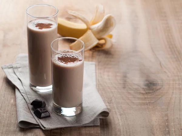 çikolata ve muz püresi