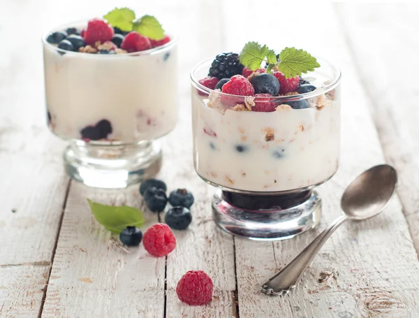 Comida saludable por la mañana — Foto de Stock