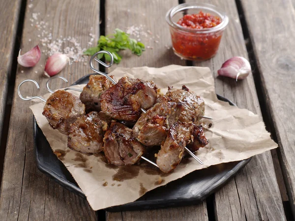 Gegrilltes Fleisch (Kebab)) — Stockfoto