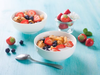 Sağlıklı kahvaltı.