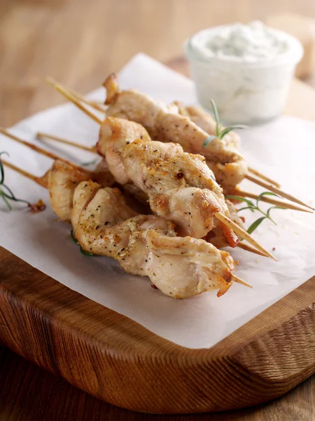 Grilled meat (kebab) — Stock Photo, Image