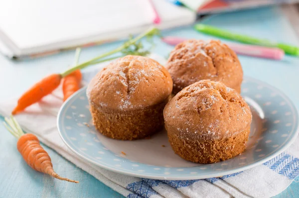 Muffin alla carota — Foto Stock