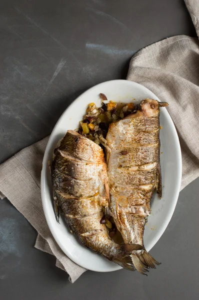 Baked fish — Stock Photo, Image