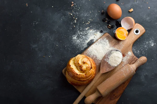 Bakken gebak ingrediënten — Stockfoto