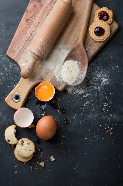 Teigzutaten backen — Stockfoto