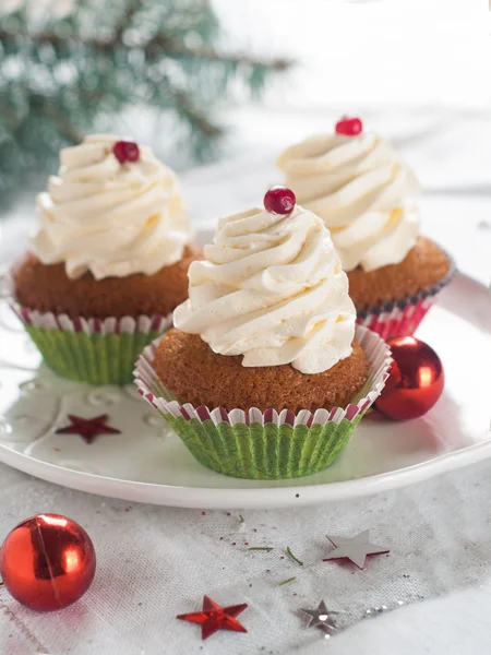 Christmas pepparkakor muffins — Stockfoto