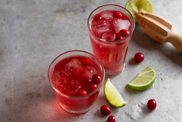 Drink with cranberry — Stock Photo, Image