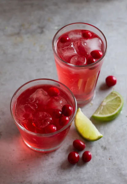 Drink with cranberry — Stock Photo, Image