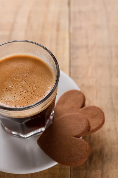 コーヒー カップとクッキー — ストック写真