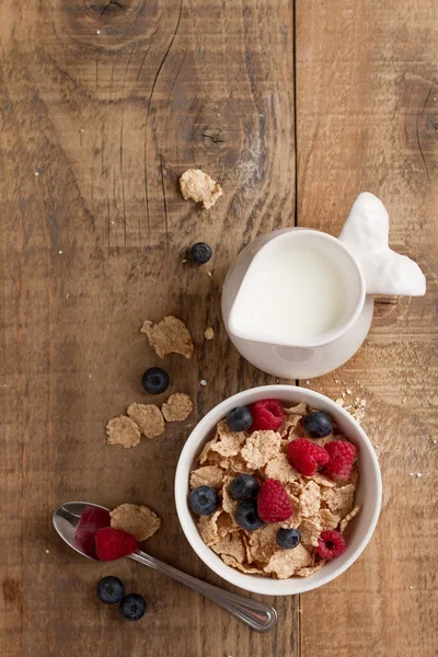 Granola or muesli with fresh berries — Stock Photo, Image