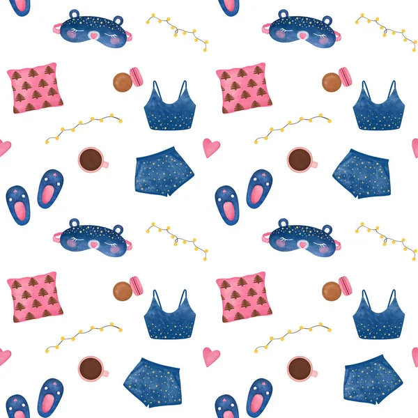 Gece vakti pürüzsüz şablon, yatak odası kızı geçmişi, bebek deseni, kız tasarımı, ambalaj tasarımı, paket tasarımı, rahat ev deseni