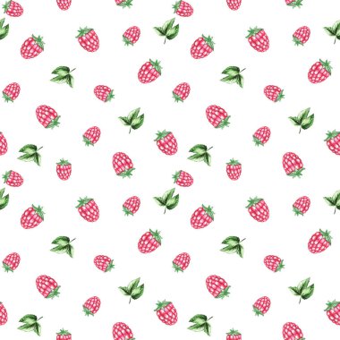 Suluboya ahududu yineleyici desen, böğürtlensiz desen tasarımı, ahududu yapıştırma kağıdı, yaz kağıdı, tekstil deseni