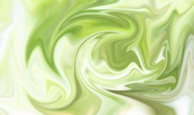 Abstract green liquid marble background with green texture for design.