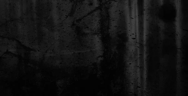 怖い暗い壁 背景のためのやや軽い黒のコンクリートセメントテクスチャ — ストック写真