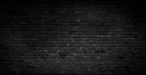 Oude Donkere Zwarte Bakstenen Muur Textuur Ontwerp Patroon Achtergrond Rechtenvrije Stockafbeeldingen