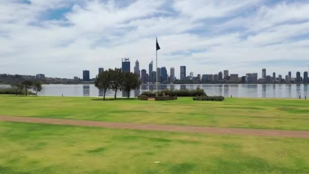Avustralya Nın Batısındaki Sir James Mitchell Parkı Ndan Perth Şehrinin — Stok video
