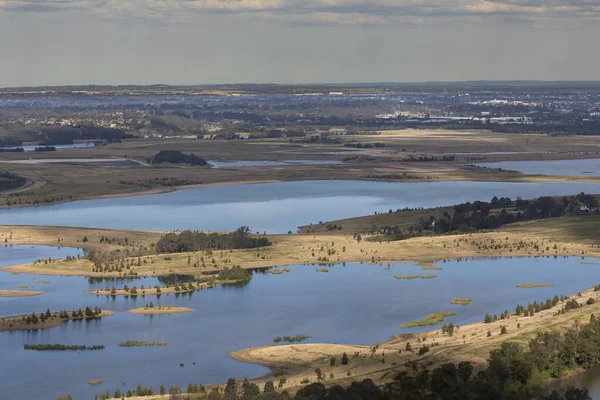 Vattnen Cumberland Plain Och Nepean River Blue Mountains Regionala New — Stockfoto