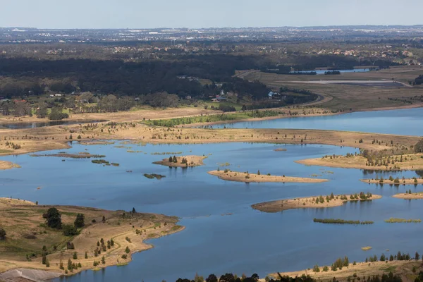 Vattnen Cumberland Plain Och Nepean River Blue Mountains Regionala New — Stockfoto