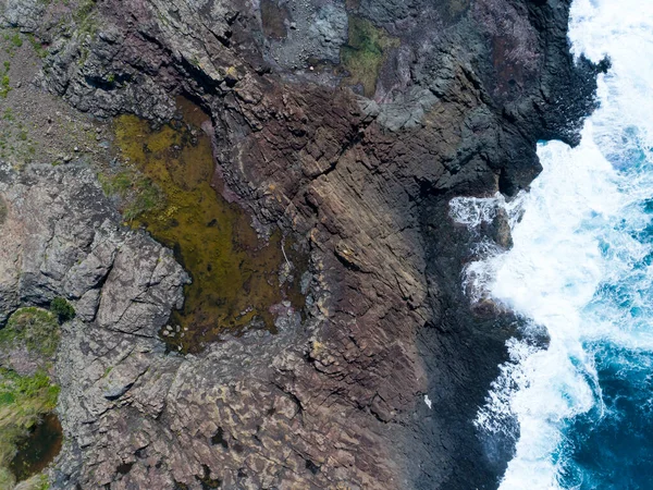 Vista Aérea Das Rochas Kaleula Head Kiama Costa Sul Nova — Fotografia de Stock