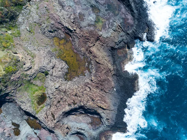 Vista Aérea Las Rocas Kaleula Head Kiama Costa Sur Nueva — Foto de Stock