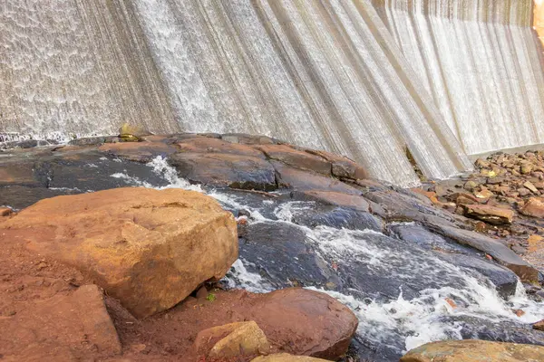 Die Staumauer Lake Canobolas Orange Regionalen New South Wales Australien — Stockfoto