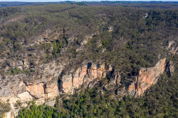 Vista Aérea Grand Canyon Perto Município Medlow Bath Blue Mountains — Fotografia de Stock