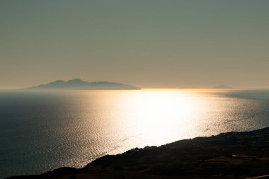 Yunanistan 'ın Santorini Adası' nda gün batımı