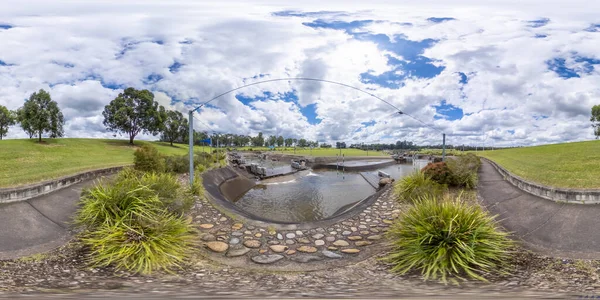 Панорамная Фотография Олимпийского Стадиона Уайтуотер Пенрите Региональном Новом Южном Уэльсе — стоковое фото
