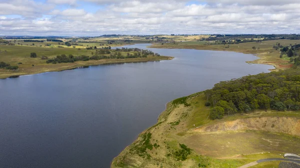 Aerial View Oberon Dam Central Tablelands Regional New South Wales — Stock Photo, Image