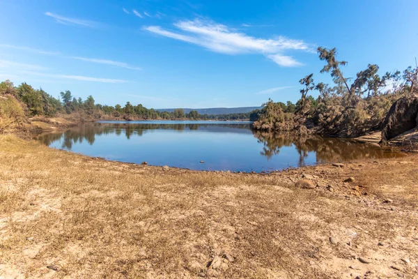 Fotografia Della Laguna Vicino Fiume Neeuropean Dopo Gravi Inondazioni Nella — Foto Stock