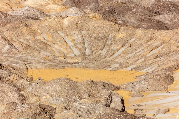 Фотография Дробленного Песка Камня Лежащих Земле Большом Карьере — стоковое фото