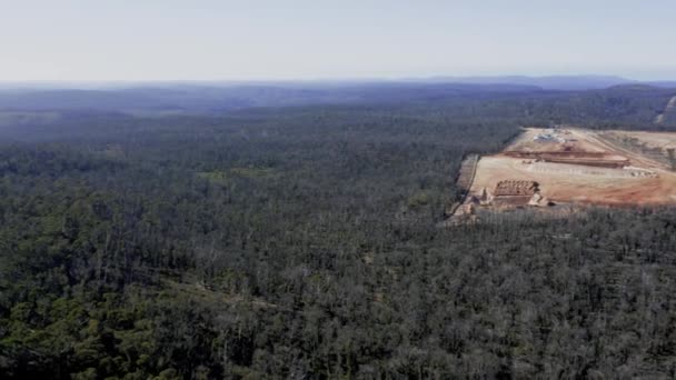 Images Aériennes Drones Une Grande Carrière Sable Construction Dans Une — Video