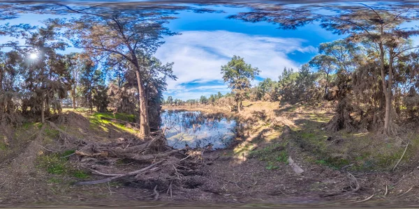 Avustralya 'nın Yeni Güney Galler bölgesindeki büyük bir çiftlik hayvanlarının küresel panoramik fotoğrafı