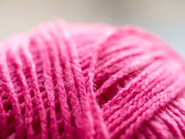 Yünlü arka plan, örgü örmek için İzlanda renginde yün, yakın plan.