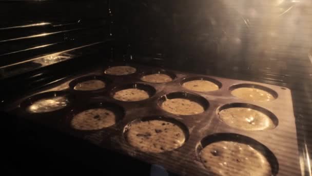Biscuits Muffins Biscuits Cuisson Temps Temps Dans Four Pâte Lève — Video
