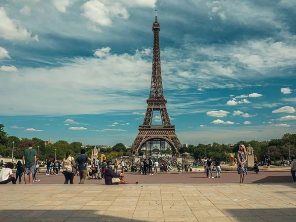 Paris France May 2021 Dancing Argentine Couples Tango Tracadero Square — Stock Photo, Image