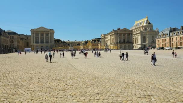 Wersal France Mayıs 2021 Zaman Aşımı Insanlar Versailles Sarayı Ziyaret — Stok video