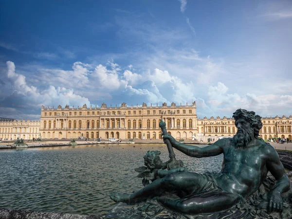 Versailes França Mai 2021 Estátua Rhone Piso Térreo Água Versalhes — Fotografia de Stock