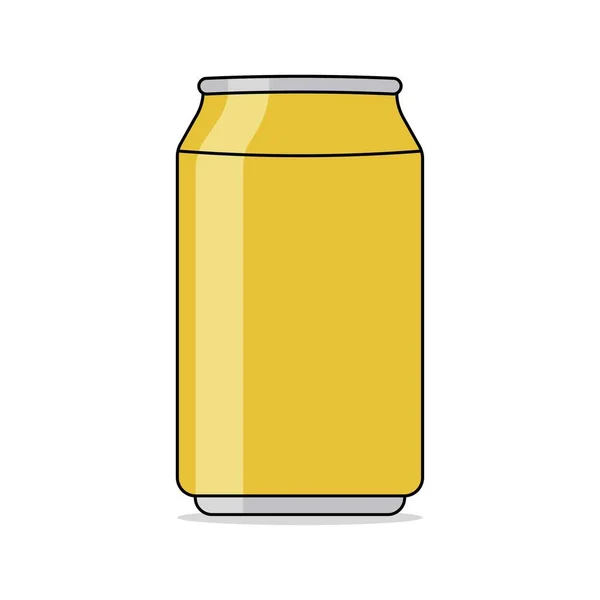 Cartoon Soda Aluminium Kan Vector Illustratie — Stockvector